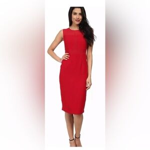 Marc New York Red Sleeveless Midi Dress
